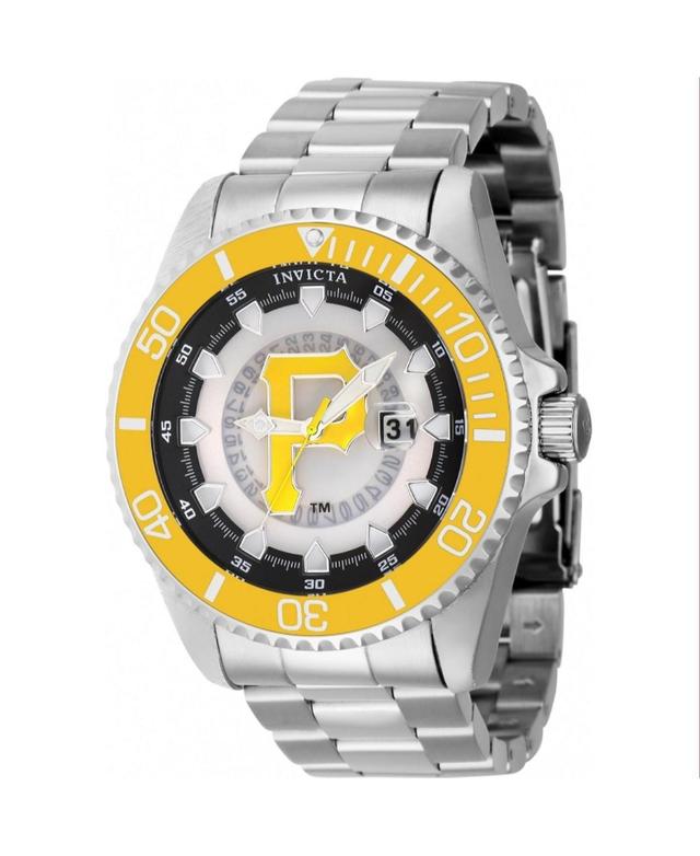 Invicta Mens 43475 Mlb Pittsburgh Pirates Quartz Multifunction Yellow, Silver, White, Black Dial Watch - Yellow Product Image