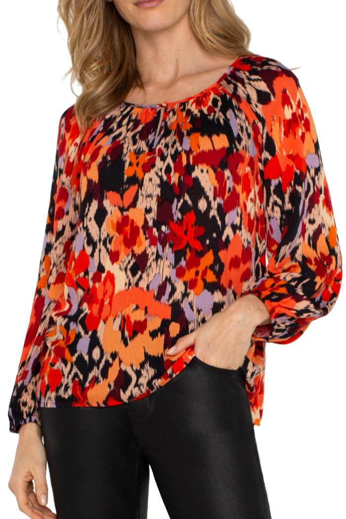 Long Sleeve Woven Blouse Product Image