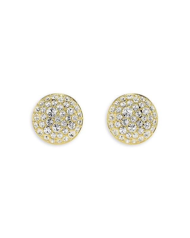 Swarovski WhiteTone Meteora Stud Earrings - Gold Product Image