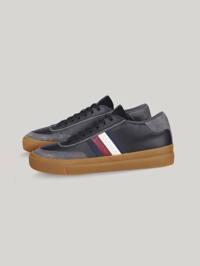 Tommy Hilfiger Men's Signature Stripe Leather Sneaker Product Image