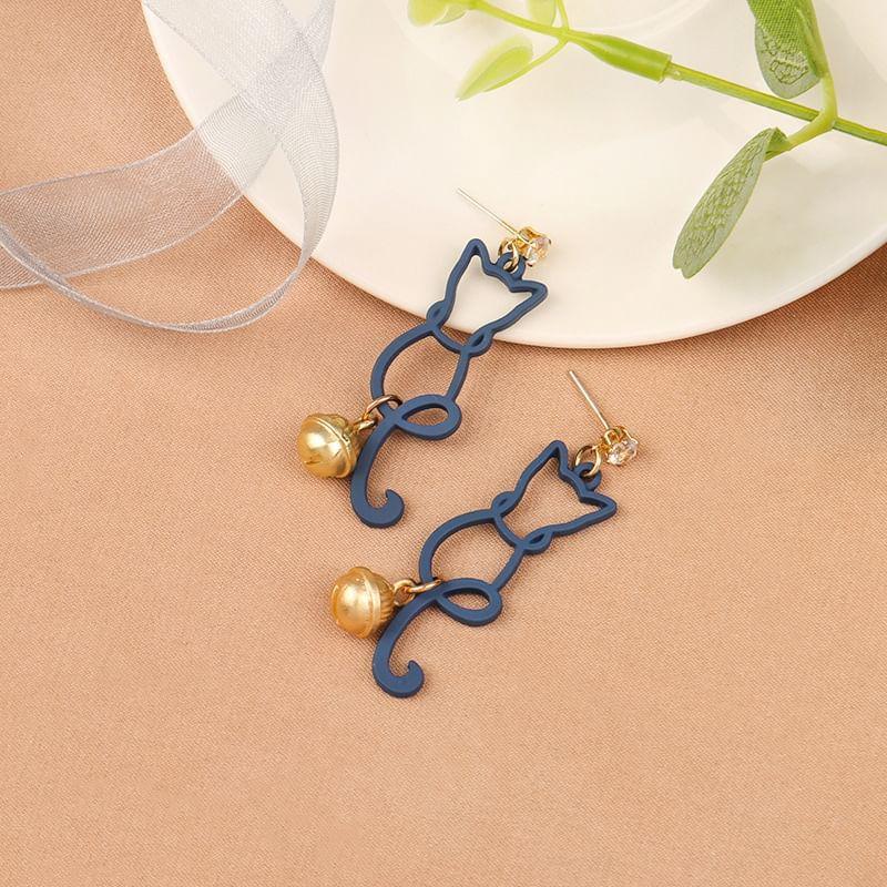 Cat Drop Earring / Clip On Earring Product Image