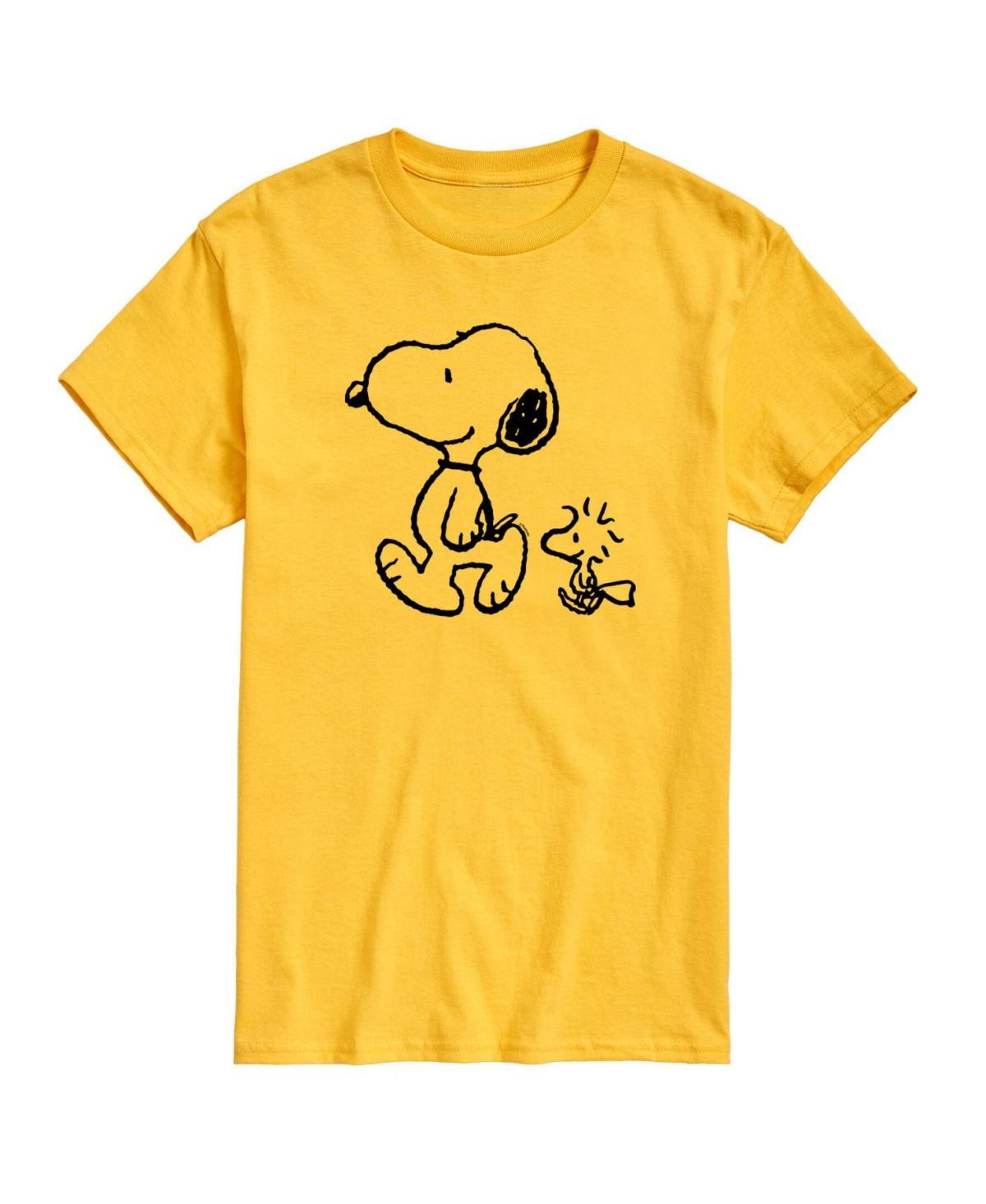 Mens Peanuts Snoopy Woodstock T-shirt Product Image