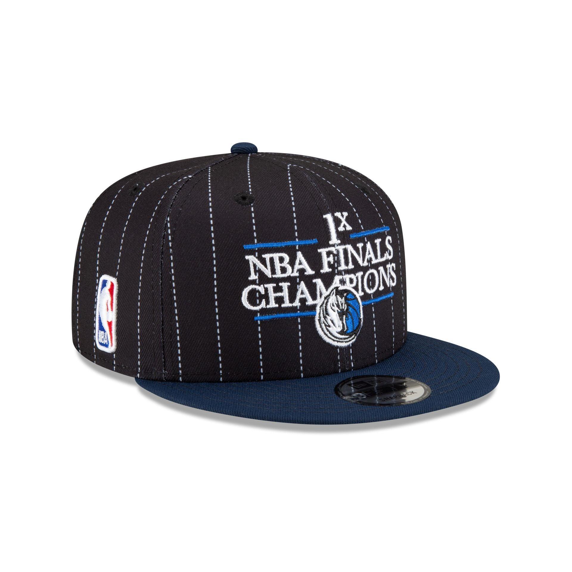 Just Caps NBA Champion Pinstripe Dallas Mavericks 9FIFTY Snapback Hat Male Product Image