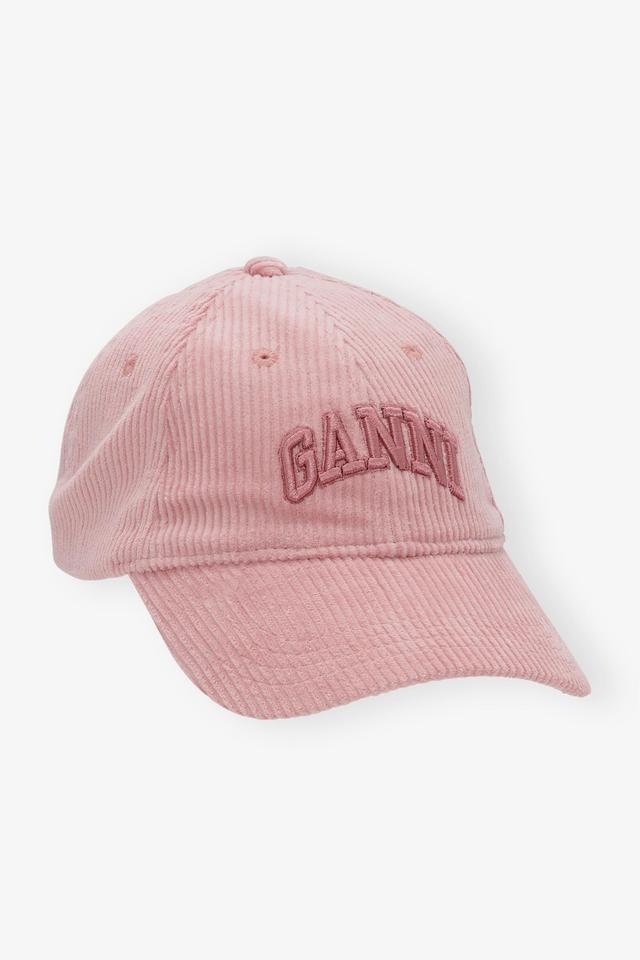 Pink Corduroy Embroidered Logo Cap Product Image