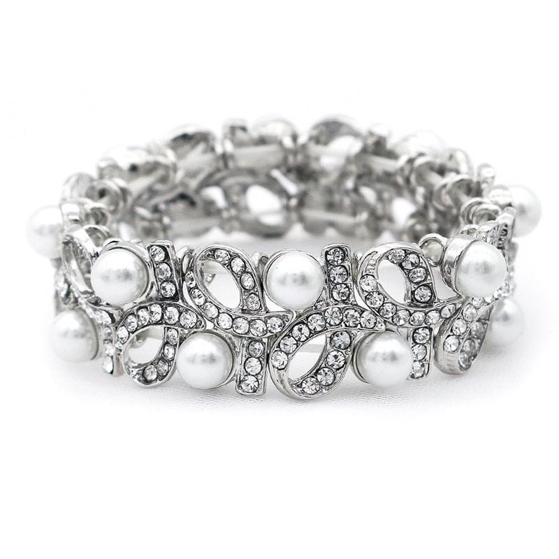 Rhinestone Open Bangle Product Image