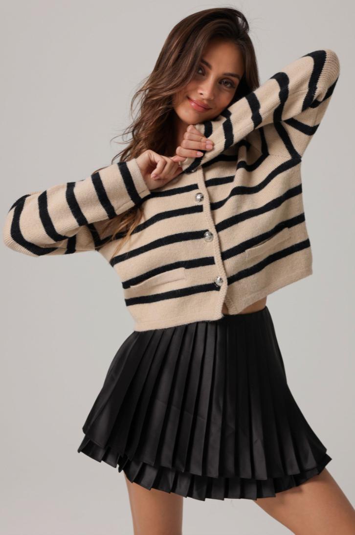 Benni Stripe Cardigan Product Image