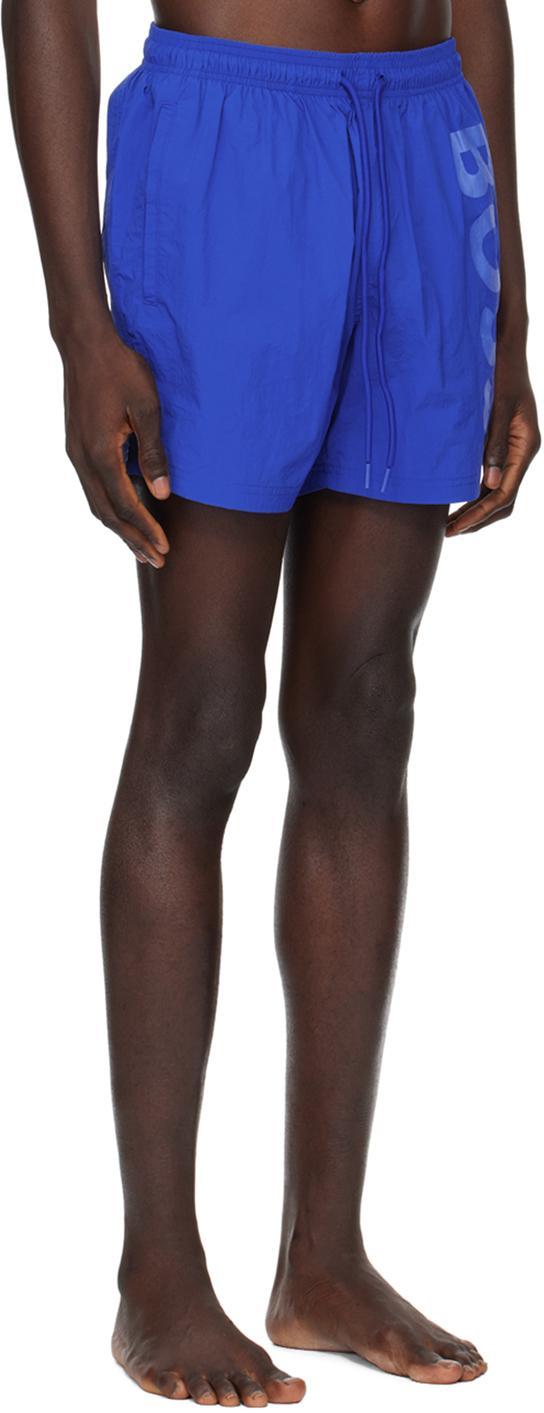 HUGO BOSS Blue Quick-drying Swim Shorts Product Image