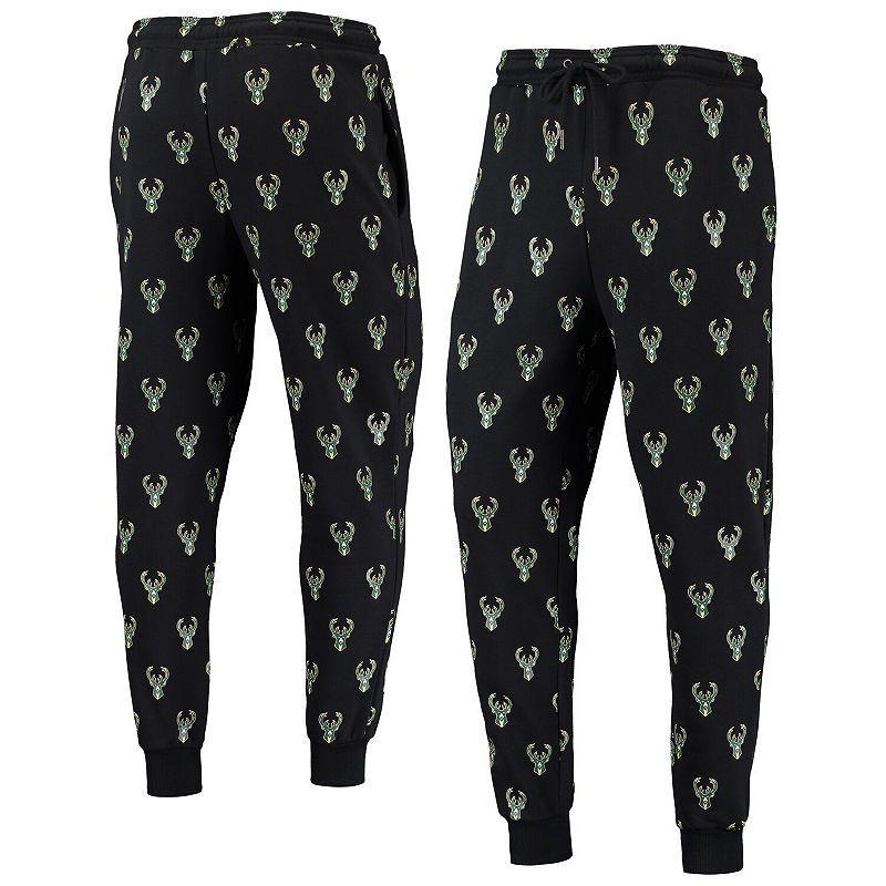 The Wild Collective Milwaukee Bucks Allover Logo Jogger Pants, Womens Product Image