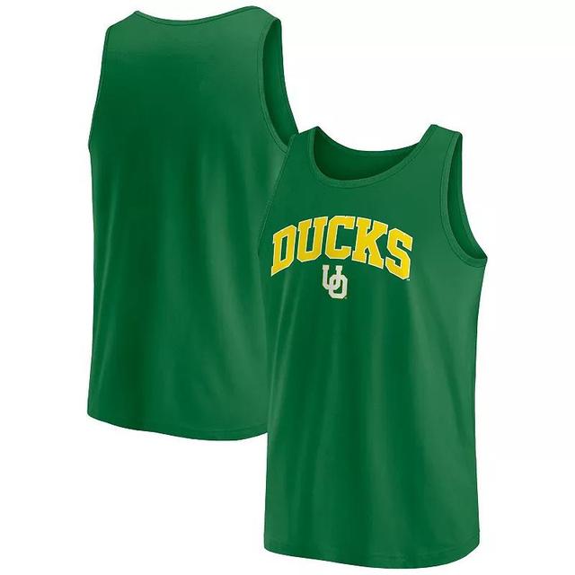 Mens Fanatics Green Oregon Ducks Block Arch Tank Top Product Image