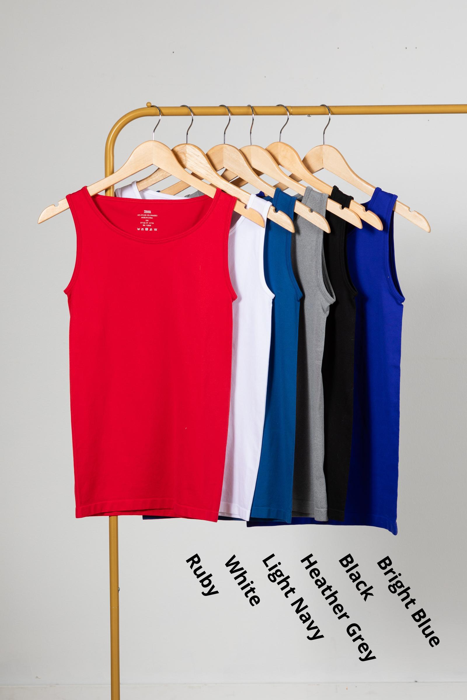 Scoop Neck Seamless Knit Tank Top Product Image