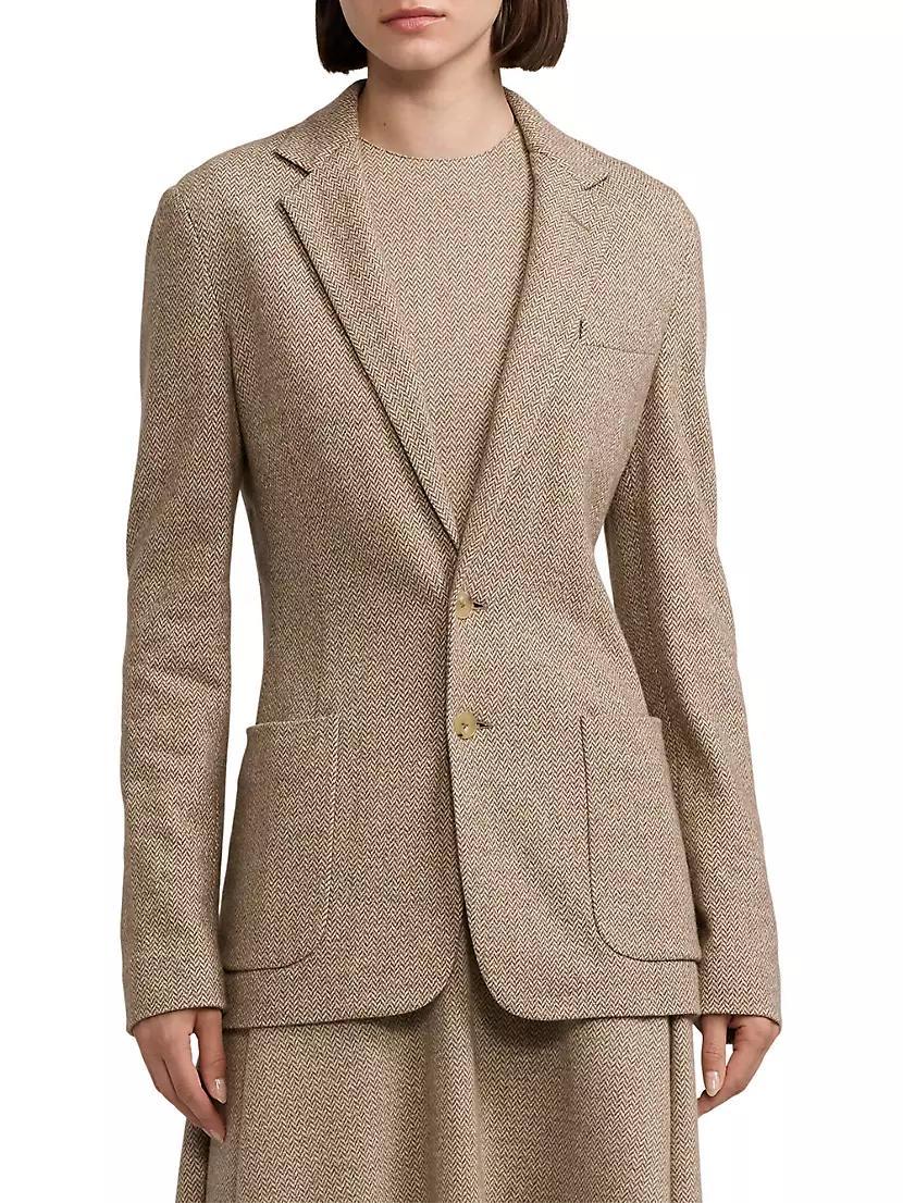 Hailey Herringbone Blazer Product Image