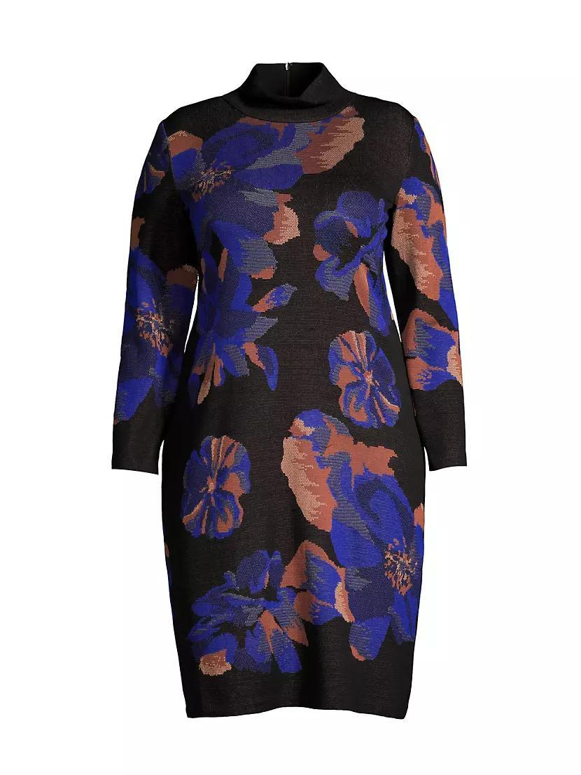 Floral Knit Midi-Dress Product Image