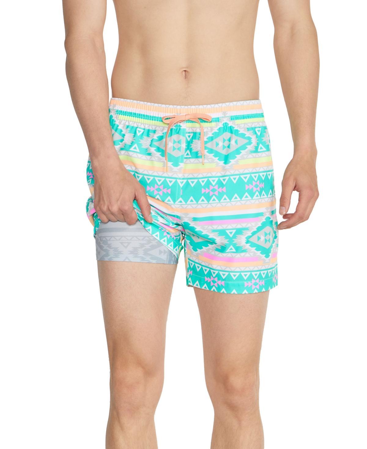 Chubbies Mens The En Fuegos Quick-Dry 5-1/2 Swim Trunks with Boxer Brief Liner Product Image