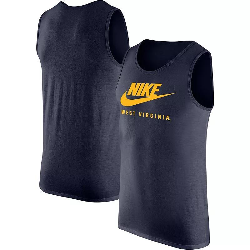 Mens Nike West Virginia Mountaineers Futura Performance Scoop Neck Tank Top Product Image