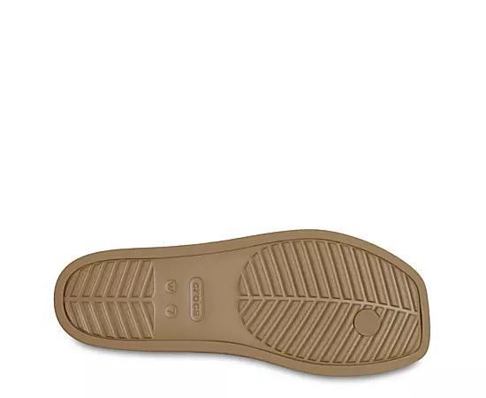 Crocs Womens Miami Metallic Toe Loop Sandal Product Image