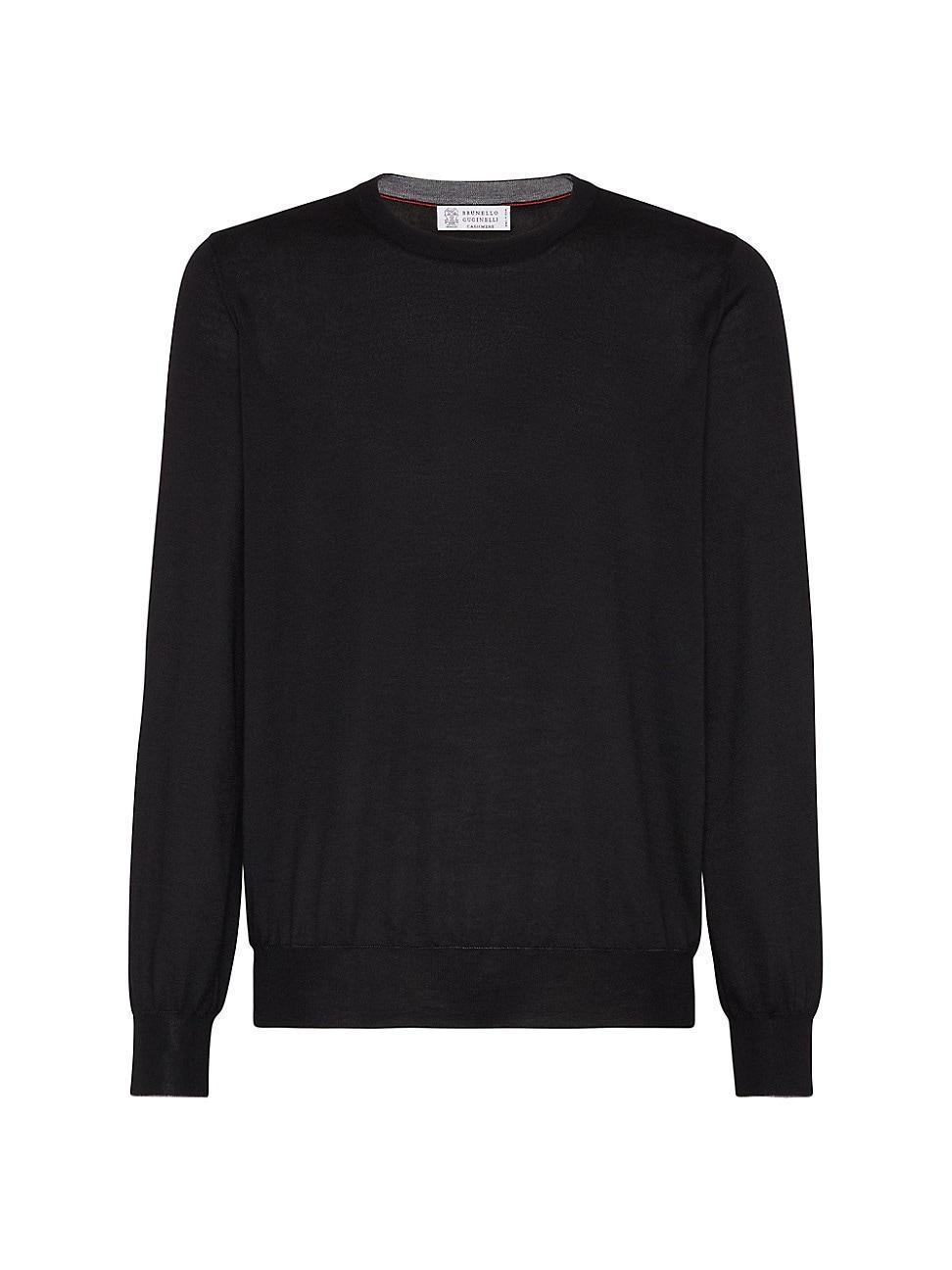 Mens Lightweight Cashmere and Silk Crewneck Sweater Product Image