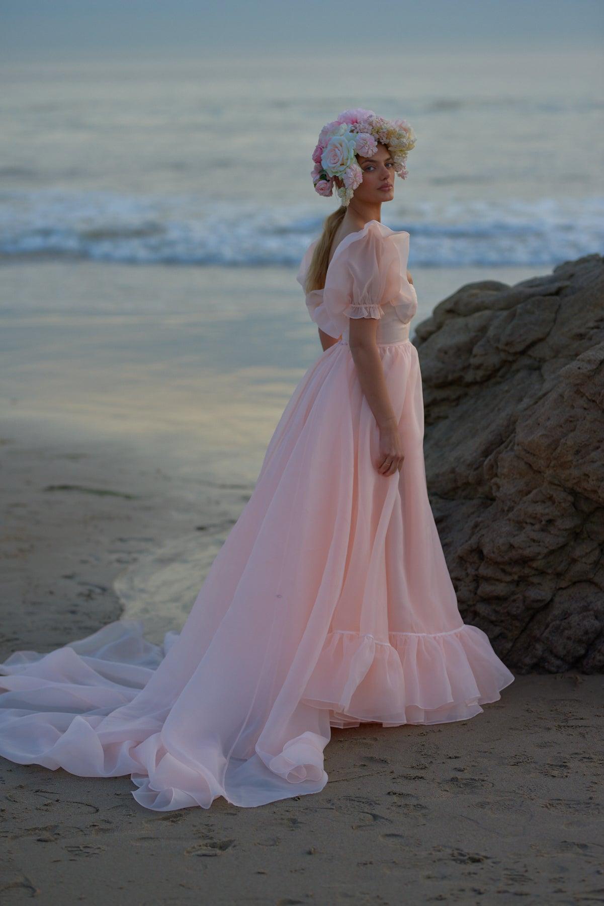 The Peach Fuzz in Bloom Bridal Gown Product Image