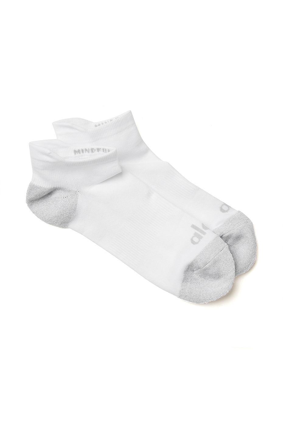 Men's Performance Tab Sock - White/Dove Grey Product Image