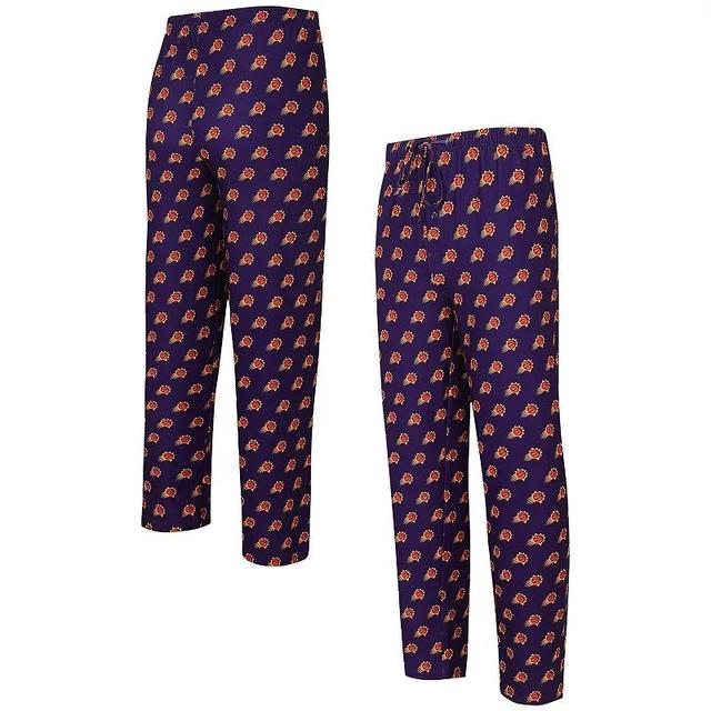 Mens Concepts Sport Purple Phoenix Suns Allover Logo Print Gauge Sleep Pants Product Image