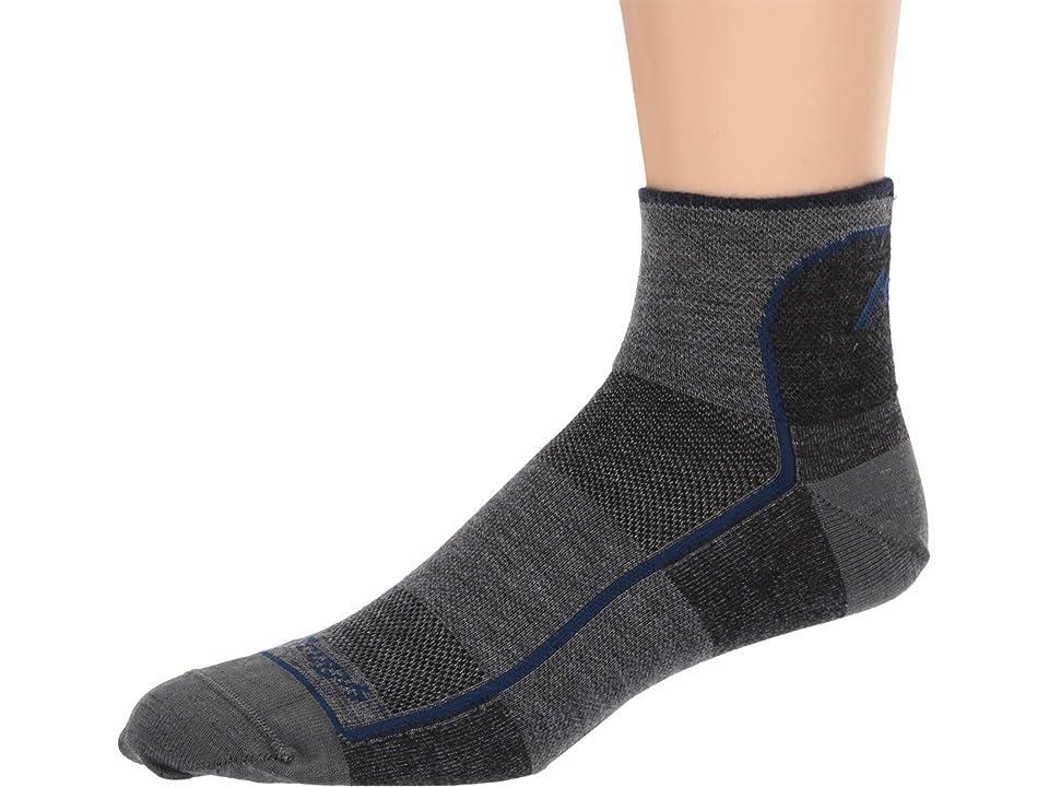 Darn Tough Vermont Merino Wool 1/4 Sock Mesh (Charcoal) Men's Quarter Length Socks Shoes Product Image