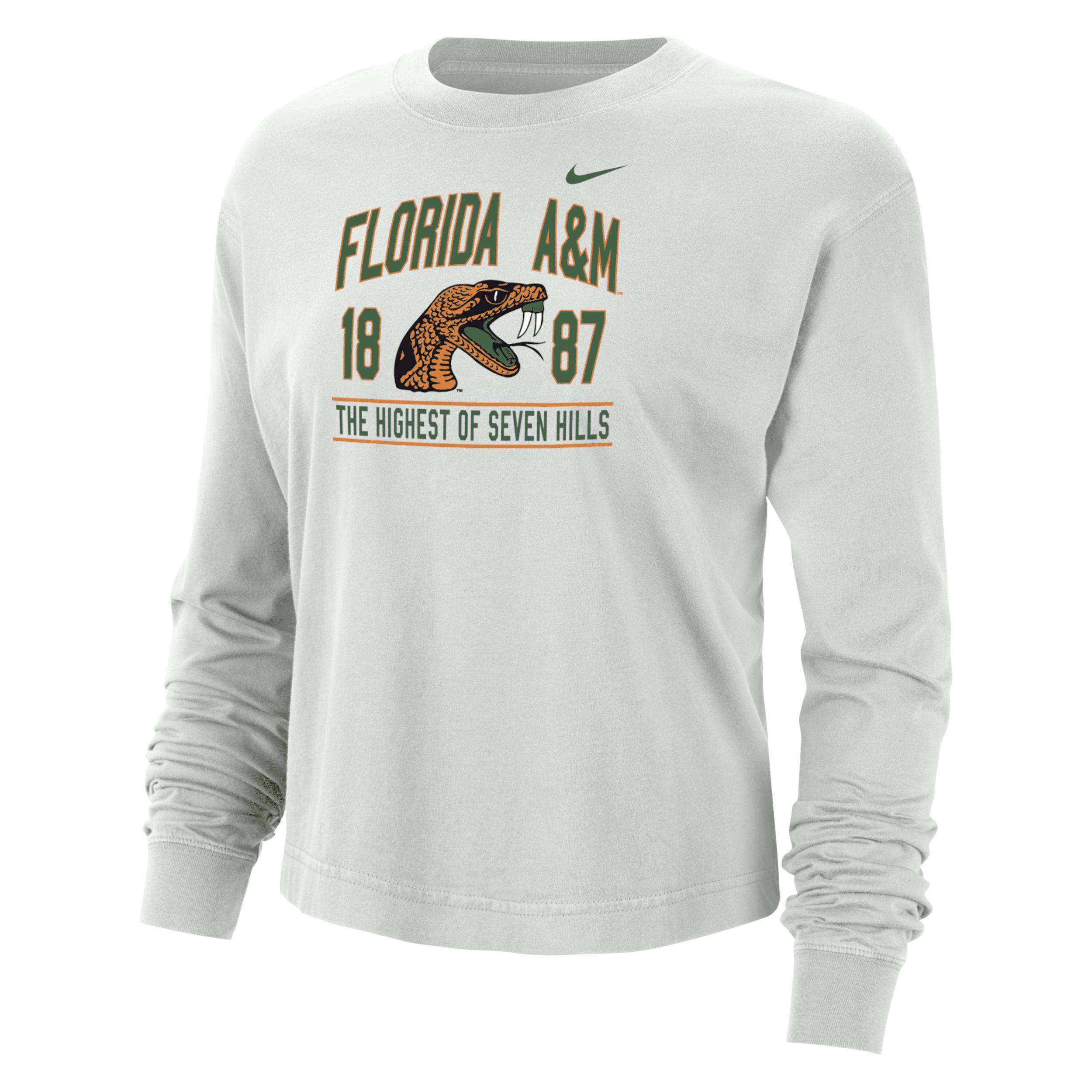 FAMU Nike Women's College Boxy Long-Sleeve T-Shirt Product Image