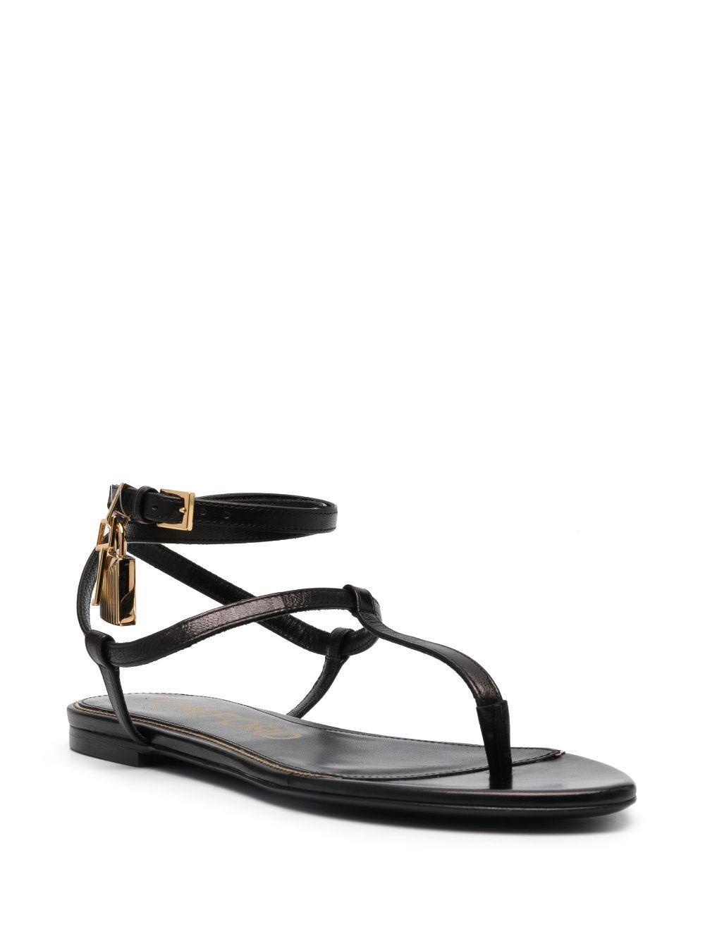 Padlock flat sandals Product Image