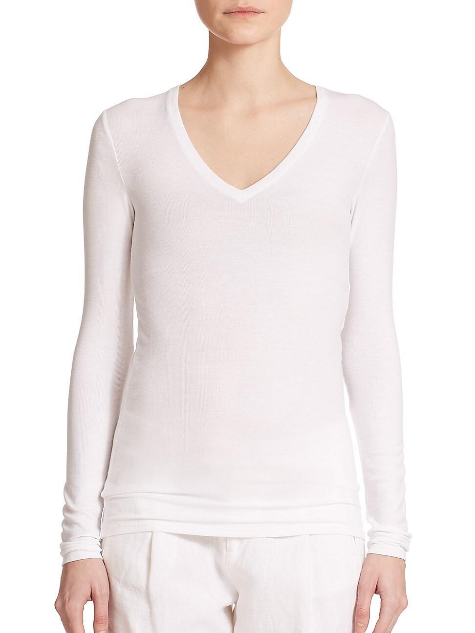 Womens Long-Sleeve V-Neck Tee product image