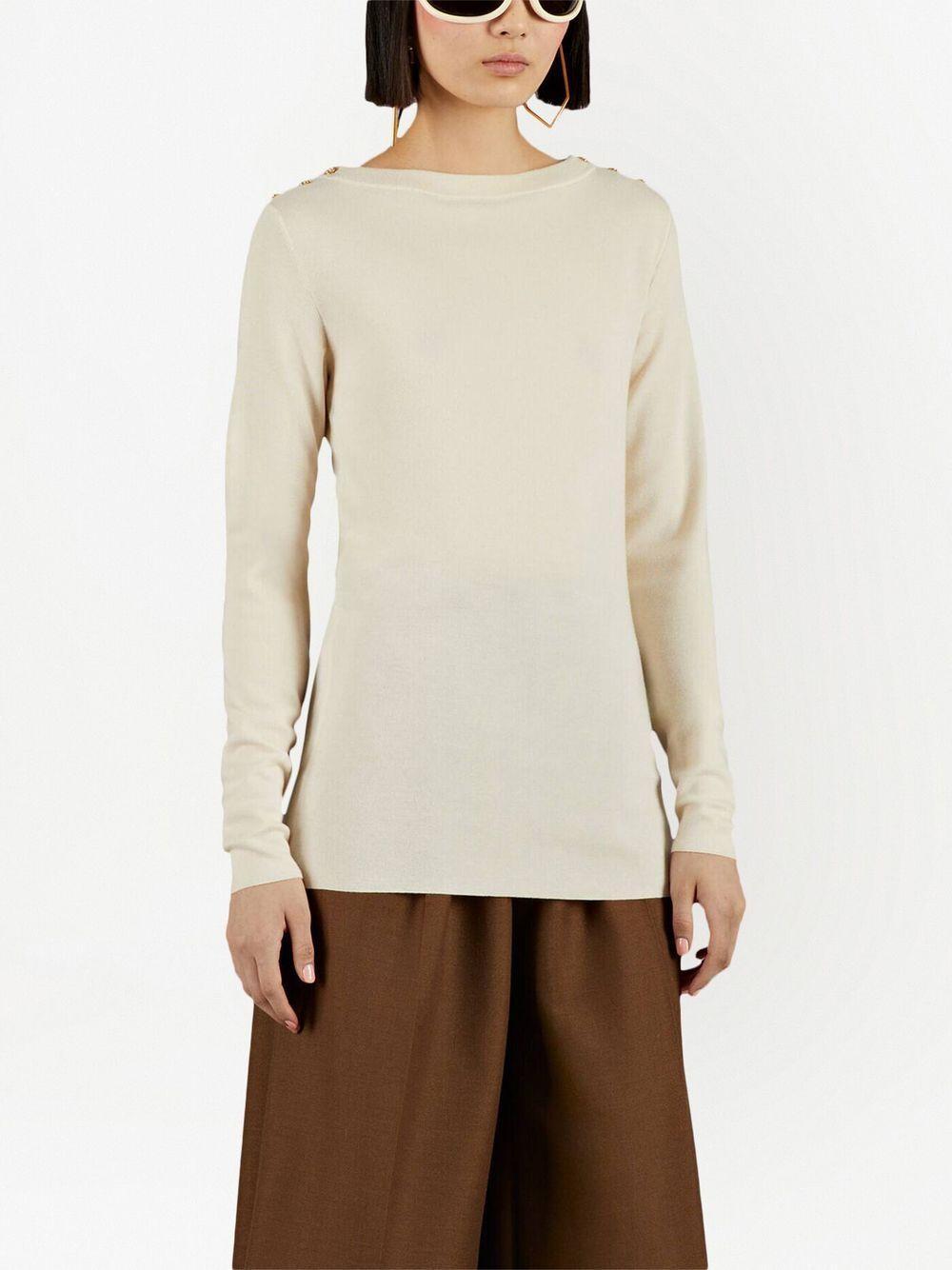 Pullover Aus Kaschmir In Neutrals Product Image