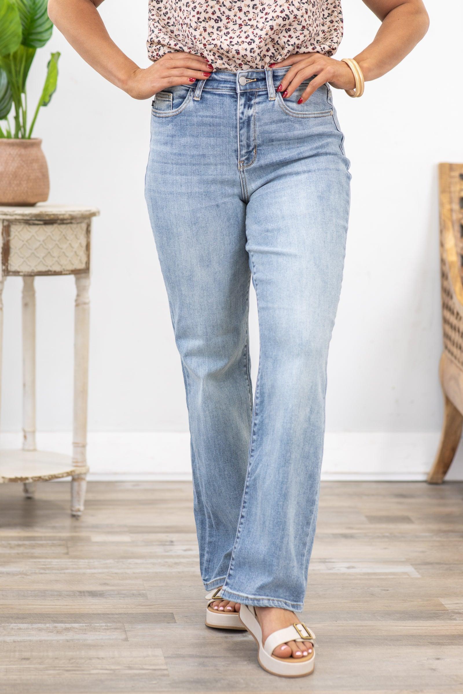 Judy Blue Light Wash Straight Leg Jeans product image