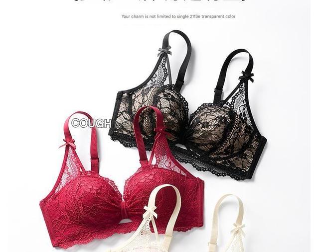 Cutout Lace Wireless Bra / Panty / Set Product Image