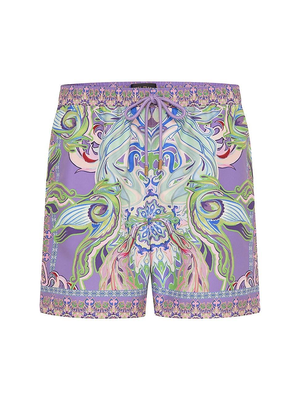 Mens Graphic Mid-Length Board Shorts Product Image