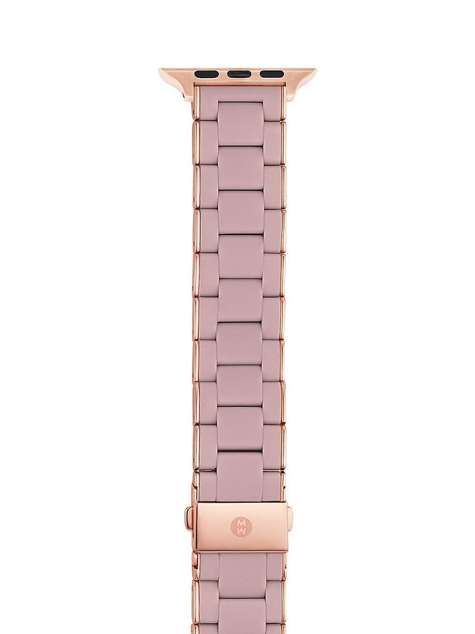 Womens Apple Watch Rose Goldtone Stainless Steel Bracelet Strap/38/40/41 & 42/44/45/49MM Product Image