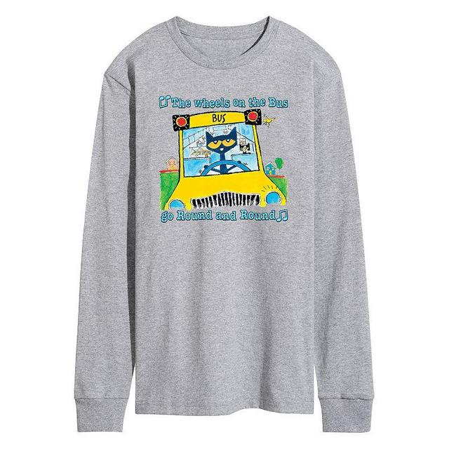 Mens Pete The Cat Wheels On Bus Tee Product Image