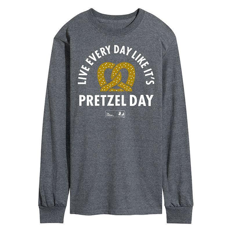 Mens The Office Pretzel Day Long Sleeve Tee Product Image