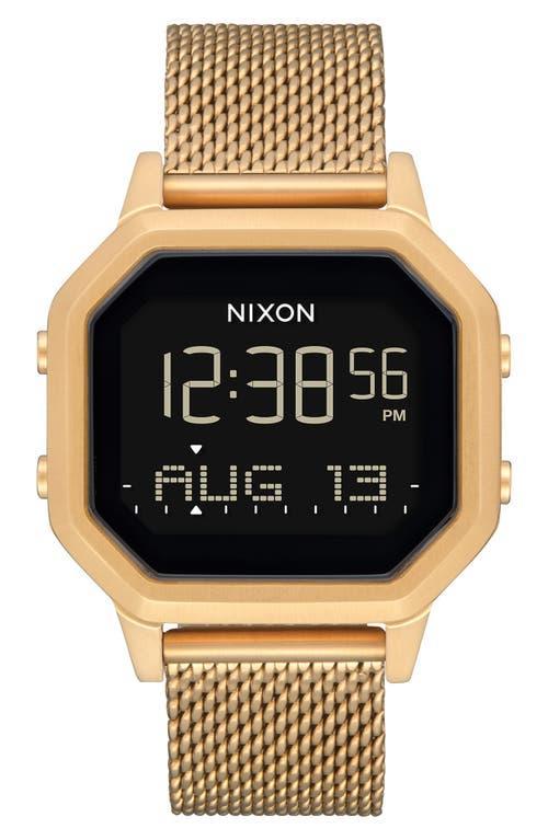 Nixon Siren Milanese All-Black Mesh Bracelet Watch, 36mm Product Image