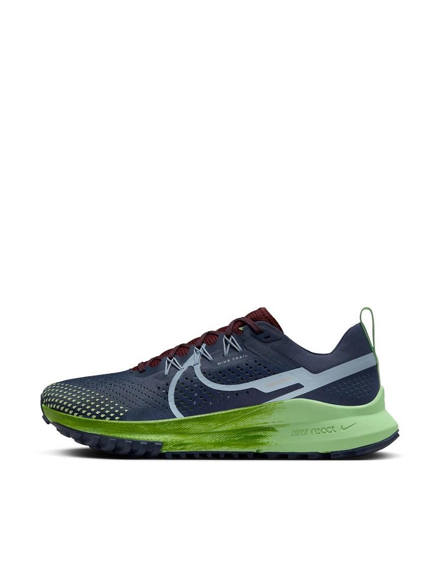 Pegasus Trail 4 Sneakers In Navy And Green-blue Product Image