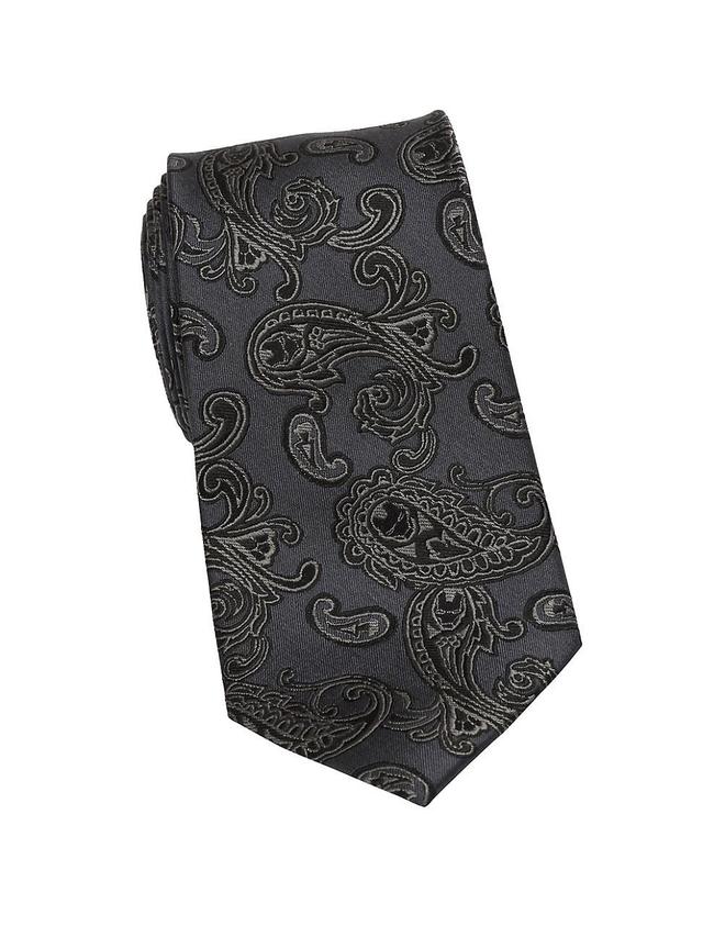 Mens Iron Man Paisley Silk Tie Product Image