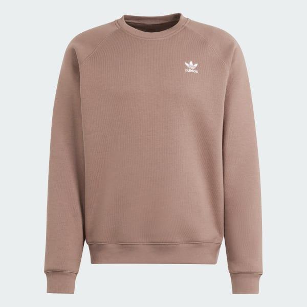 adidas Trefoil Essentials Crewneck Earth Strata XS Mens Product Image