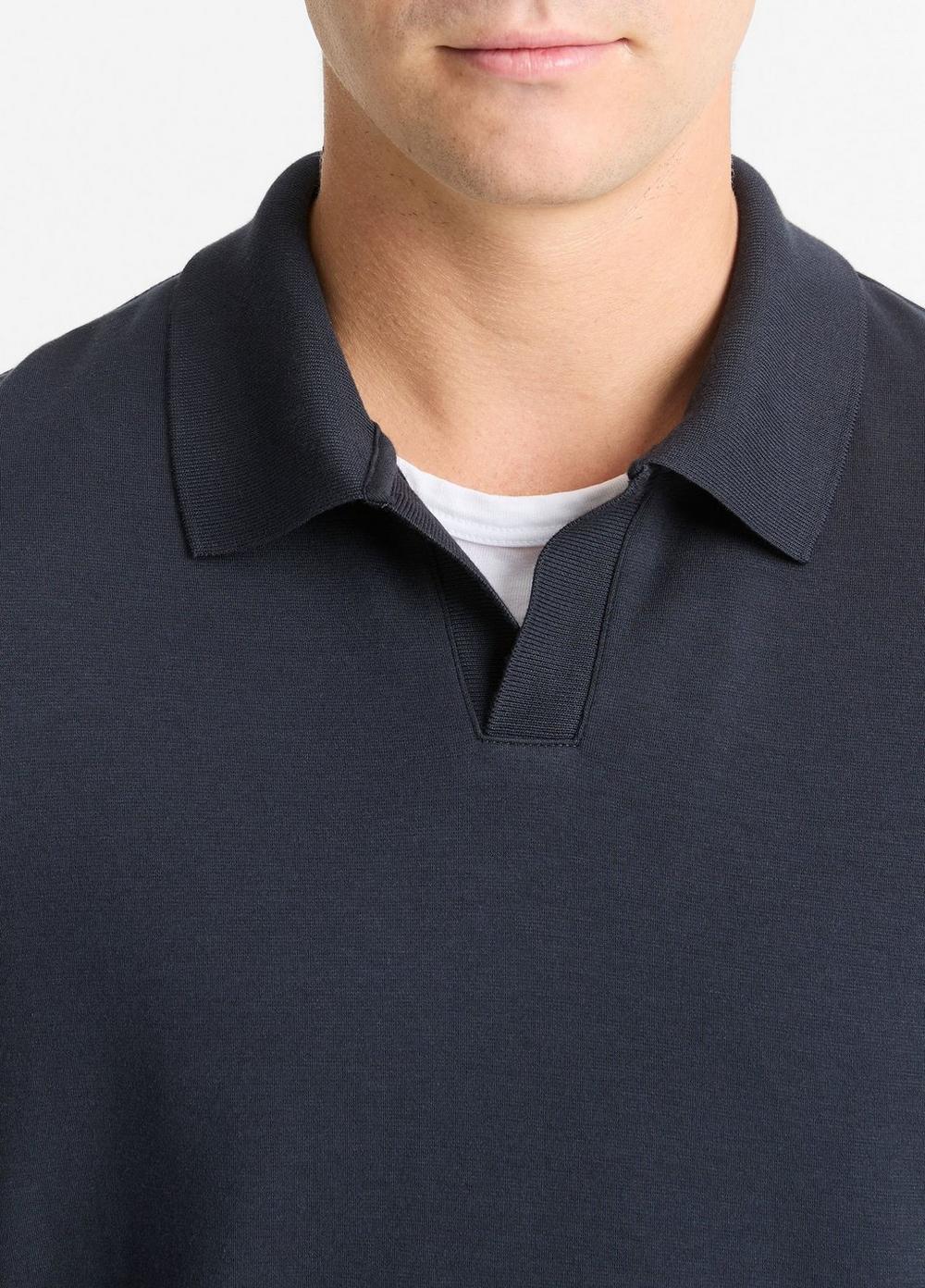 Milano Pima Cotton-Blend Johnny-Collar Shirt Product Image