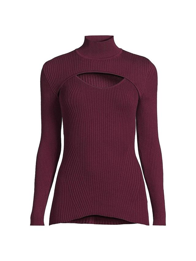 Womens Convertible Layered Knit Top Product Image