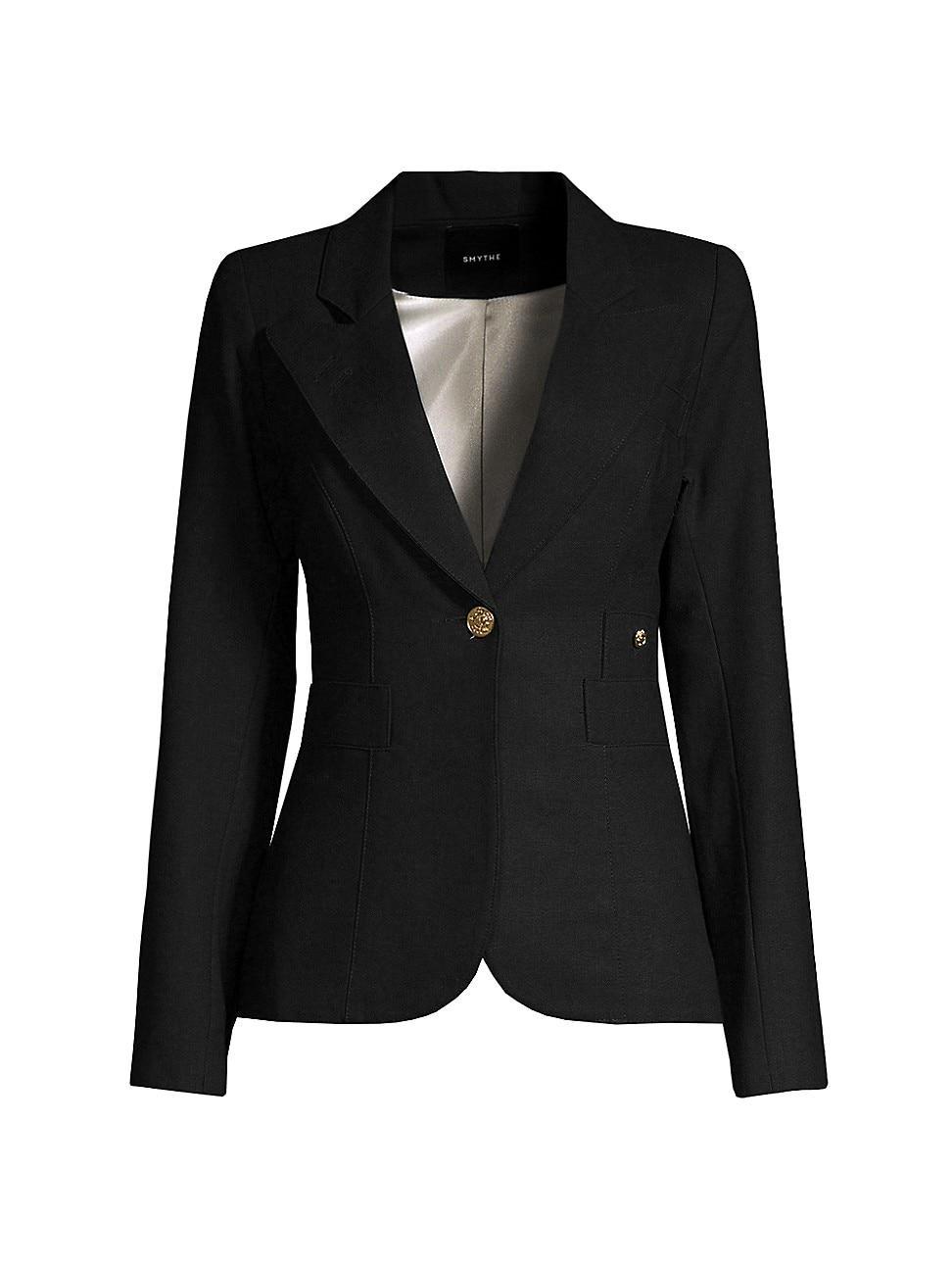 Smythe Classic Duchess Blazer in Green. Product Image