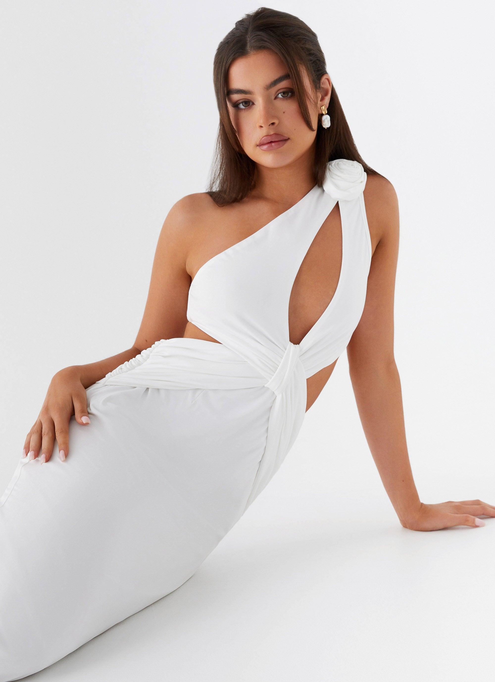 Lovesome Rosa Maxi Dress - White Product Image