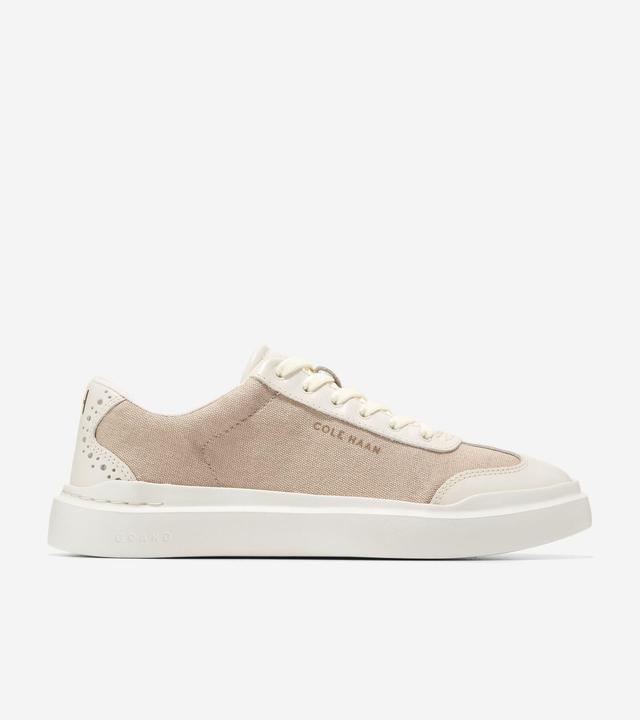 Cole Haan Womens GrandPr Rally Canvas Sneakers - Beige Size 7.5 Product Image