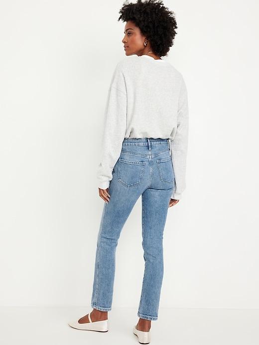 High-Waisted Vintage Slim Jeans Product Image