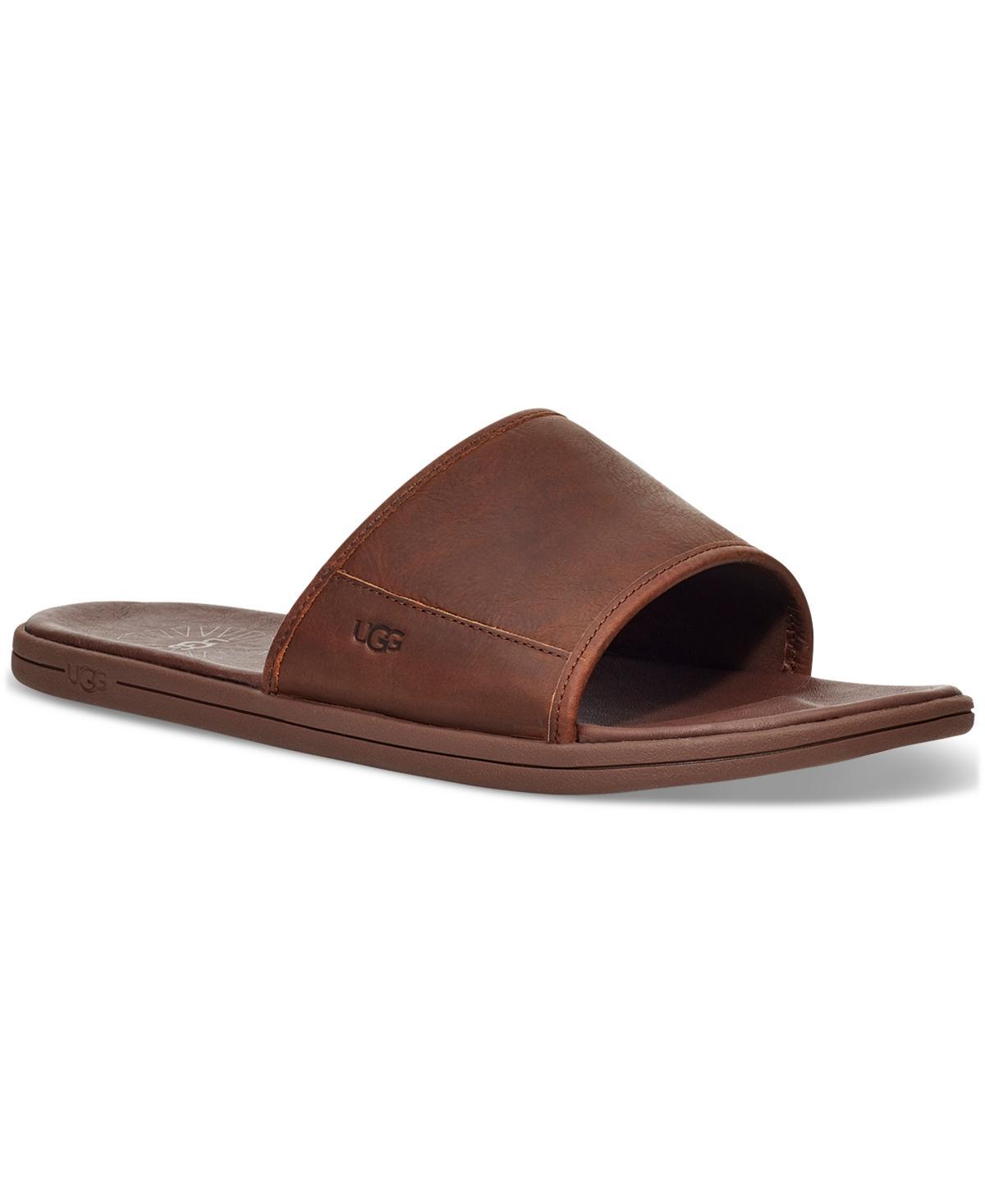 UGG Mens Seaside Leather Slides Product Image