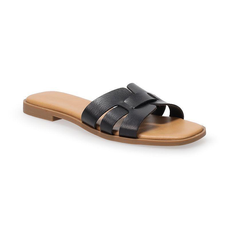 Sonoma Goods For Life Rivka Womens H-Band Sandals Black Product Image