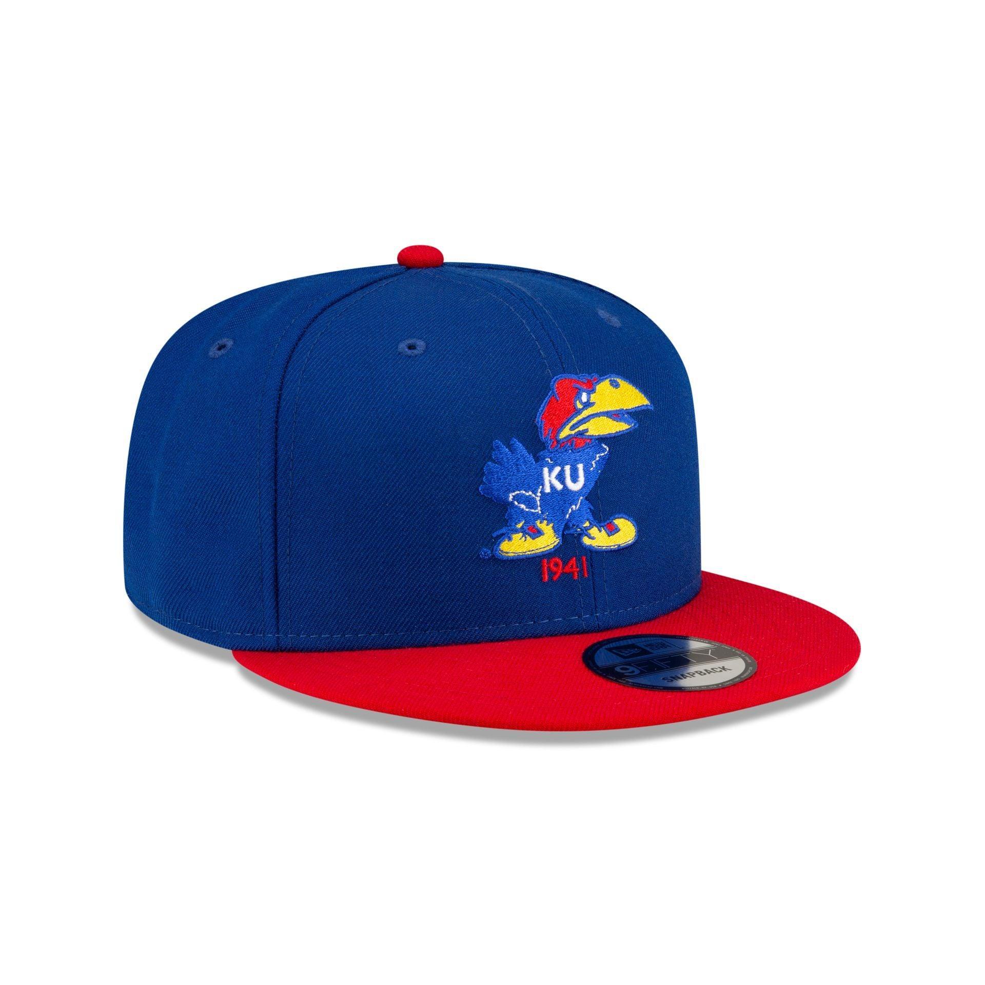 Kansas Jayhawks College Vault Blue 9FIFTY Snapback Hat Male Product Image