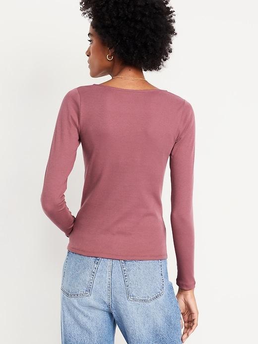 Twist-Front Ribbed Top Product Image