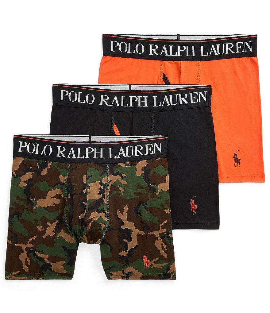 Polo Ralph Lauren 4D Flex Cooling Microfiber Camouflage Boxer Briefs 3-Pack Product Image