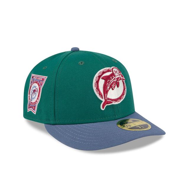 Miami Dolphins Green Gemstone Low Profile 59FIFTY Fitted Hat Male Product Image